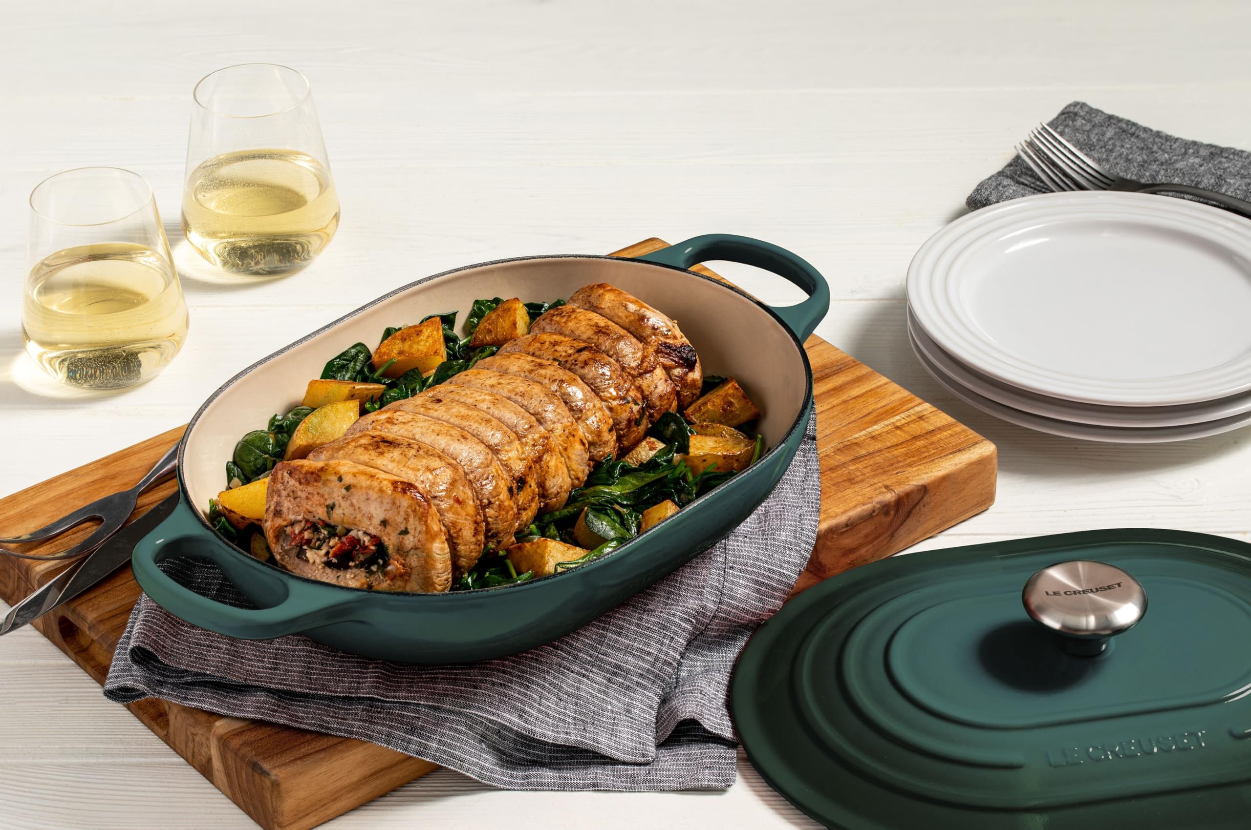 le-creuset-signature-oblong-br-ter-31-cm-3-4-liter-gusseisen-ofenrot image 5