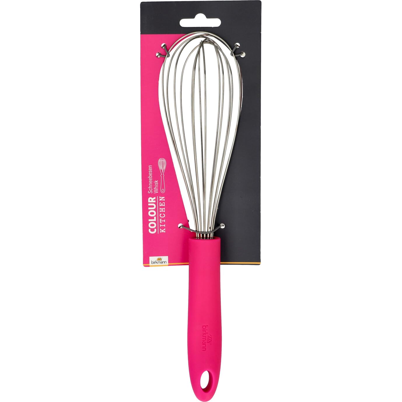 birkmann-schneebesen-electric-pink-29-cm-edelstahlkopf-mit-silikongriff image 2