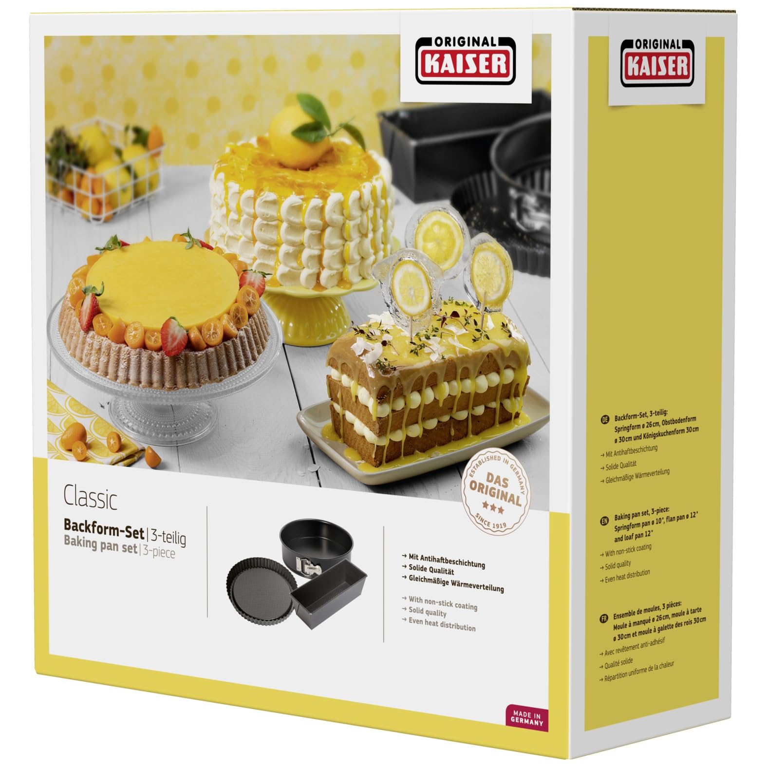 kaiser-classic-backformen-set-3-teilig-antihaftbeschichtet-schwarz image 3