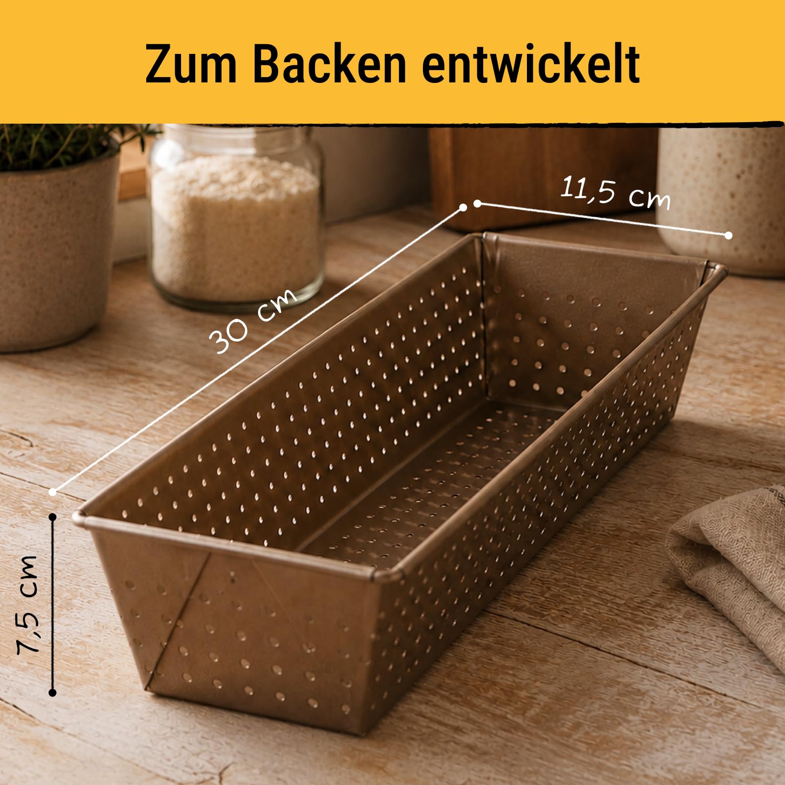 birkmann-laib-seele-brotbackform-perforiert-30-cm-karbonstahl-antihaft-bronze image 2