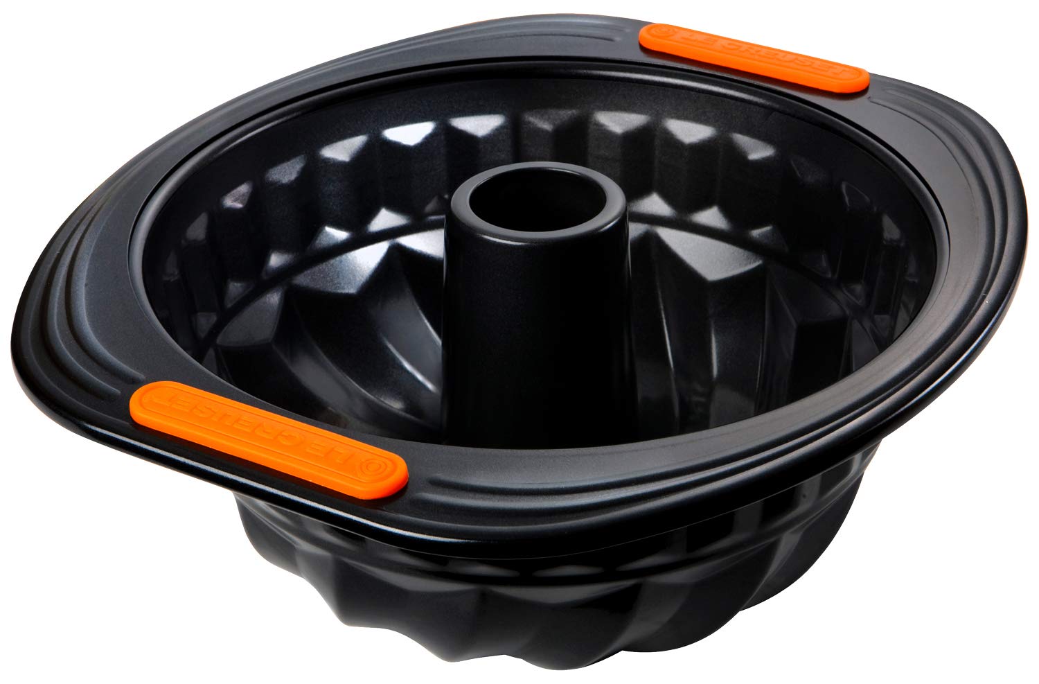 le-creuset-antihaft-springform-rund-24-cm-karbonstahl-anthrazit-orange image 5