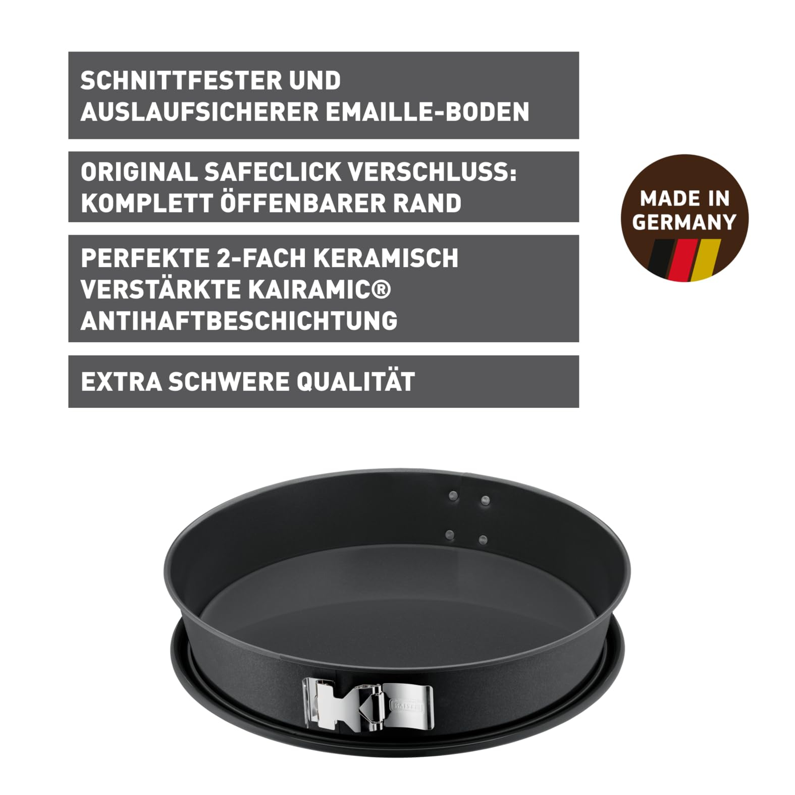 kaiser-la-forme-plus-springform-konisch-32-cm-mit-safeclick-und-emailleboden image 2