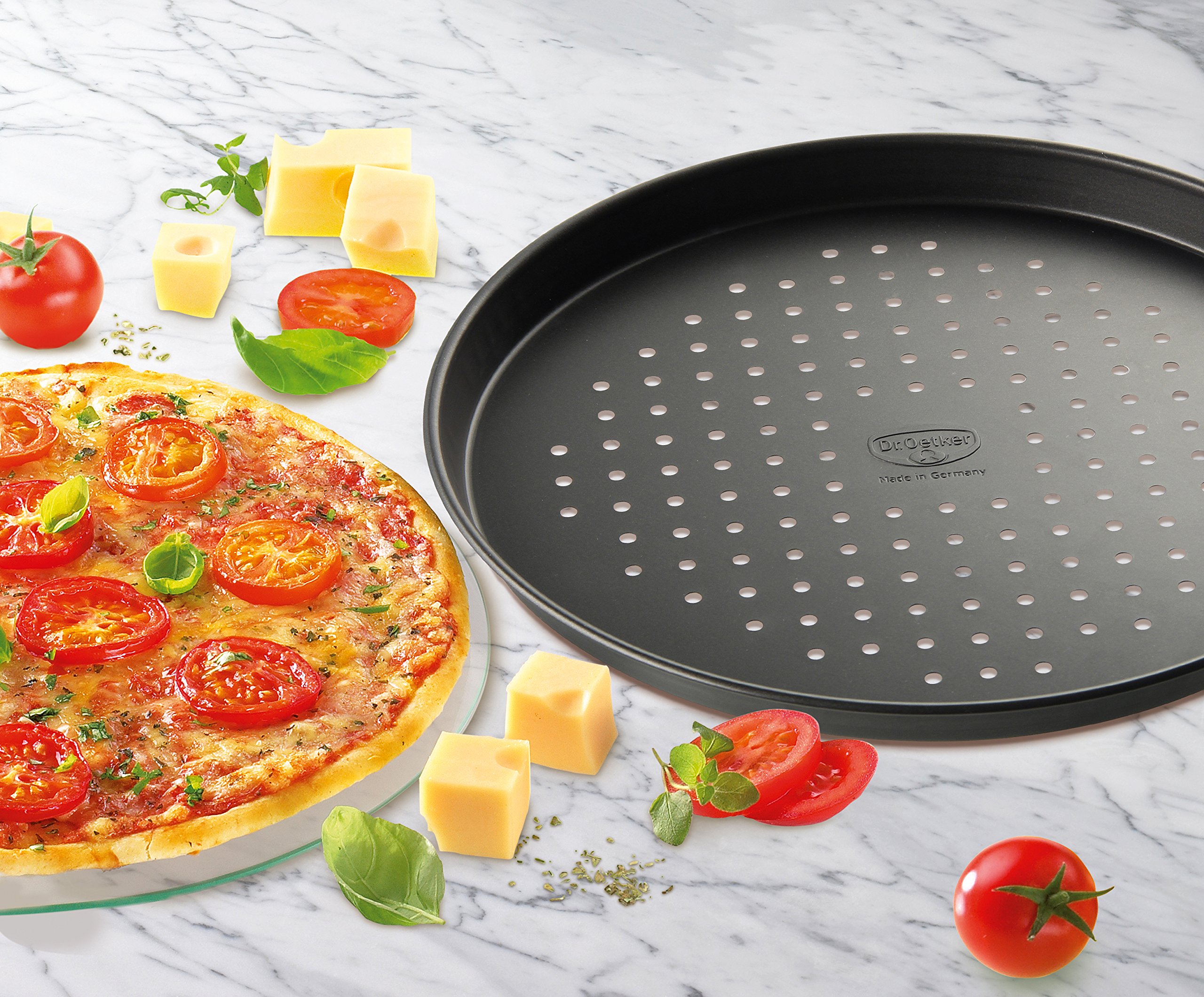 dr-oetker-pizzablech-28-cm-rund-antihaftbeschichtet image 3