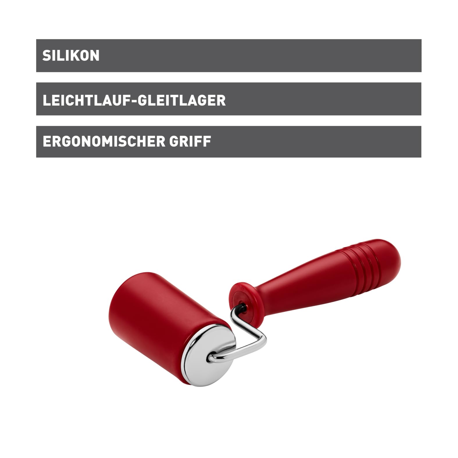 kaiser-kaiserflex-red-teigroller-klein-18-x-4-2-cm-silikon-mit-metallkern image 3