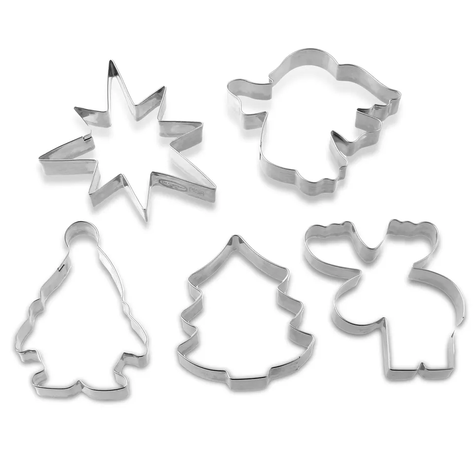 dr-oetker-white-christmas-baking-ausstechformen-5er-set-edelstahl-weihnachten image 1