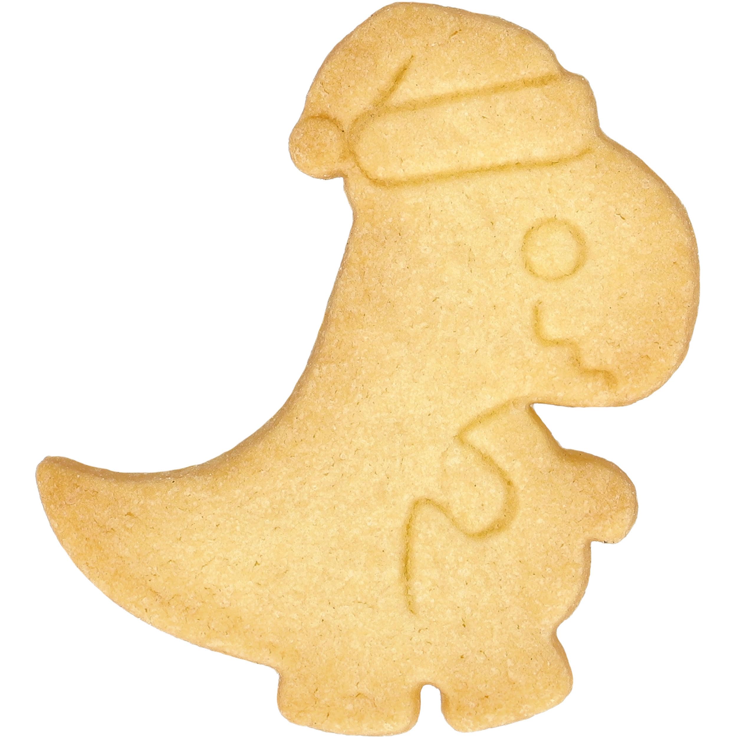 birkmann-weihnachtsdinosaurier-ausstechform-mit-innenpr-gung-8-cm-edelstahl image 2