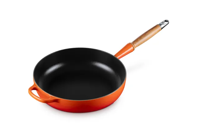le-creuset-signature-saut-pfanne-gusseisen-28-cm-mit-holzgriff-ofenrot image 1