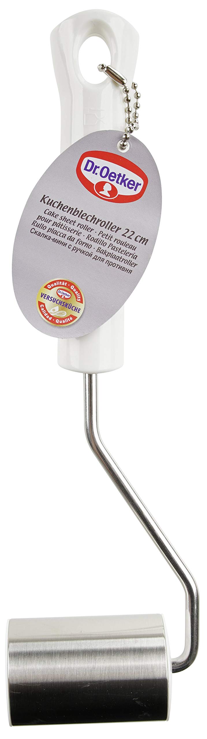 dr-oetker-classic-kuchenblechroller-22-cm-edelstahl-teigroller image 2