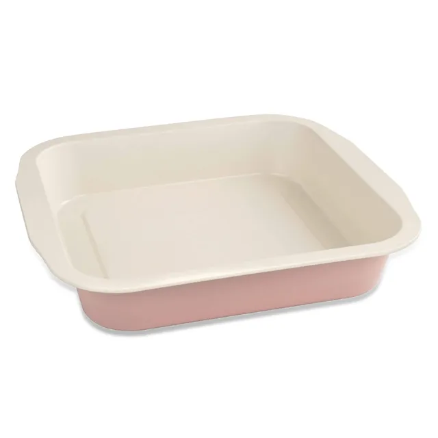 dr-oetker-modern-baking-brownie-backform-26-5-x-25-cm-rosa-creme image 1