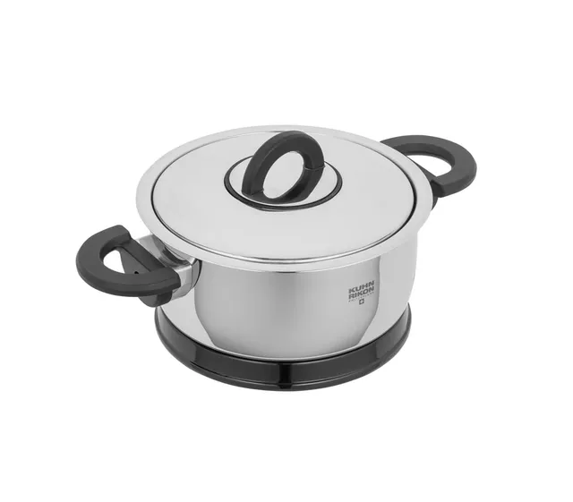 kuhn-rikon-durotherm-pro-black-servierkasserolle-1-0-l-edelstahl image 1
