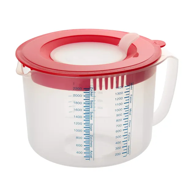 dr-oetker-mess-und-r-hrbecher-2-2-l-rot-transparent-mit-skalen-und-spritzschutz image 1