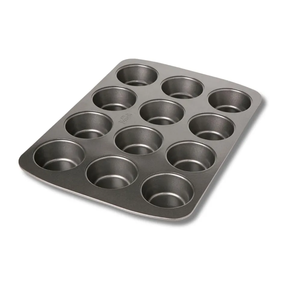 birkmann-easy-baking-muffinform-12-fach-37-x-26-cm-karbonstahl-antihaft-grau image 1