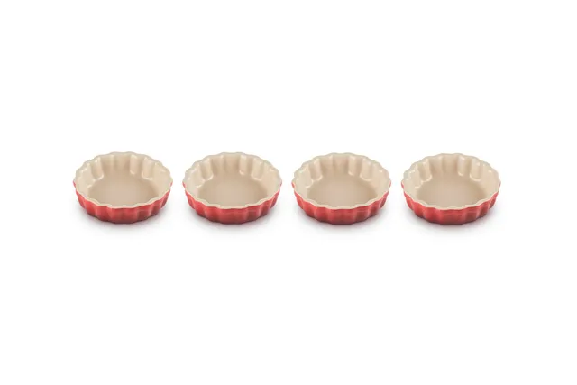 le-creuset-tartef-rmchen-set-steinzeug-4x-200-ml-11-cm-kirschrot image 1
