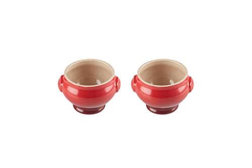 le-creuset-suppenterrinen-2er-set-je-600-ml-steinzeug-kirschrot image 7