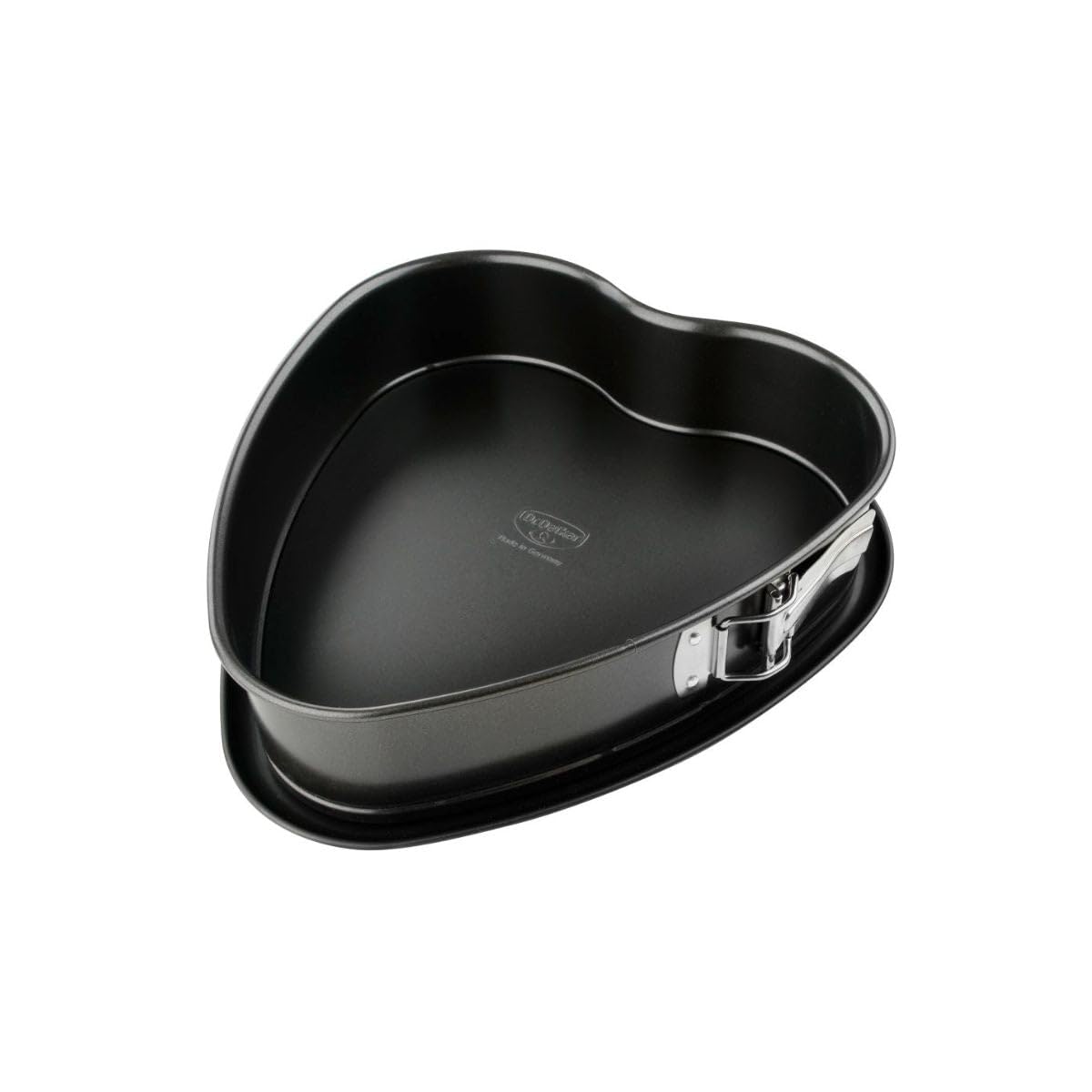 dr-oetker-herz-springform-25-cm-mit-auslaufschutzboden-stahl-antihaft-schwarz image 1